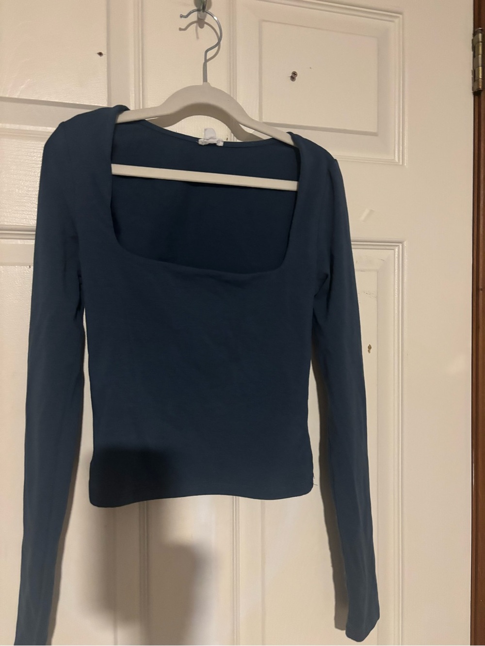 Garage Square Neck Long Sleeve Top